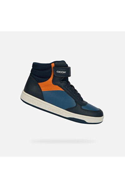 Geox Pantofi de gleznă pentru băieți, albastru închis, Maltin