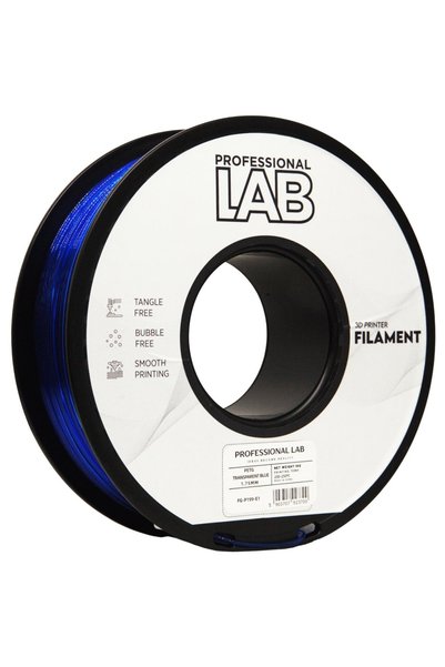 Professional LAB Filament Profesional LAB Petg Transparent Albastru 1.75 mm 1 kg