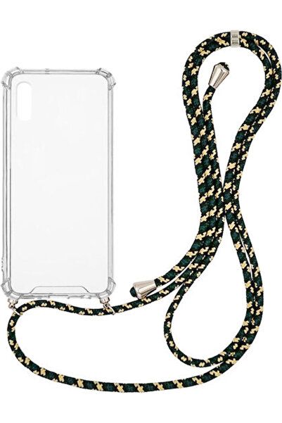Other Sonique Armor Πίσω Θήκη Σιλικόνης με Λουράκι Διαφανής (Redmi 9A / 9AT)