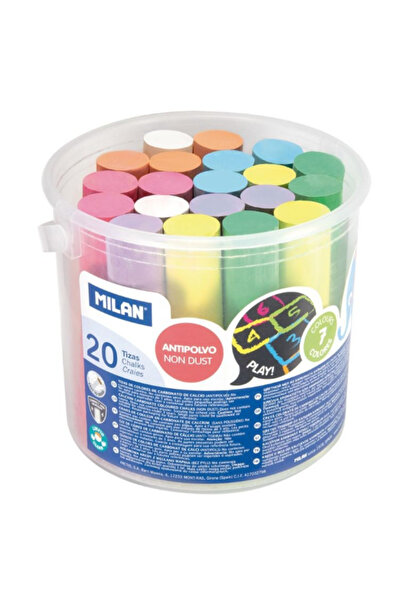 Milan Colored asphalt chalk 20/set