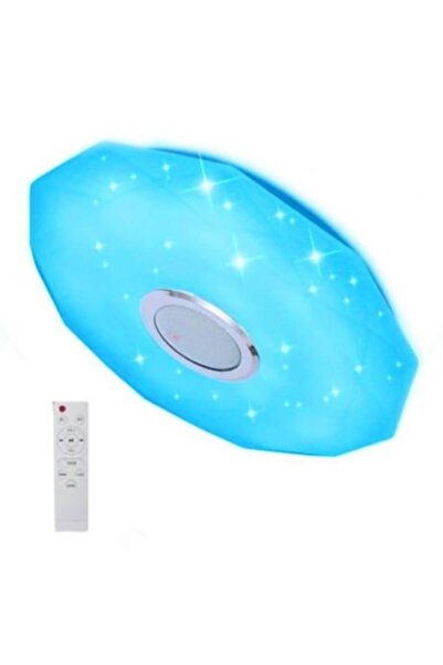 LUXEMATE Plafonieră LED inteligentă, RGB, Bluetooth cu difuzor încorporat, Te...