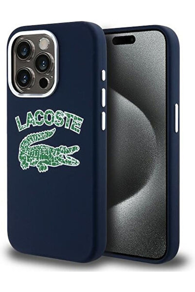 Lacoste Θήκη Πλάτης Magsafe από Πλαστικό / Σιλικόνη με Σχέδιο Σπασμένου Λογότ...
