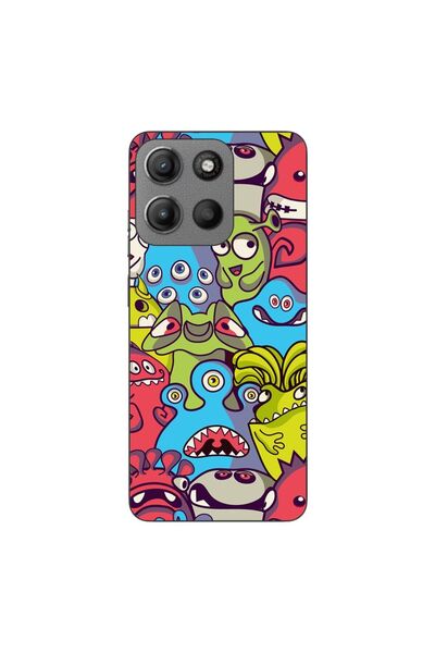 OEM Husa compatibila cu Motorola Moto G15 Silicon Gel Tpu Model Squishi Monsters