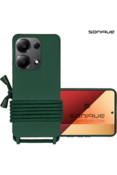 Other Sonique Πίσω Κάλυμμα Σιλικόνης 0.5mm με Λουράκι Πράσινο (Redmi Note 13 ...