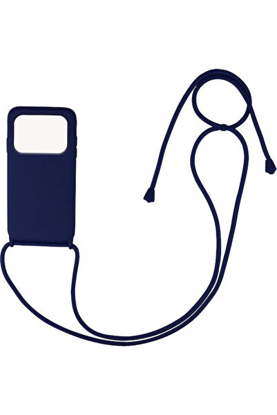 Other Sonique Carryhang Πίσω Θήκη Σιλικόνης 0.5mm με Λουράκι Σκούρο Μπλε (Poc...