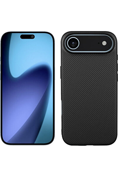 Other Volte-Tel Carbon Lift Πίσω Κάλυμμα Σιλικόνης Μαύρο (iPhone Air)