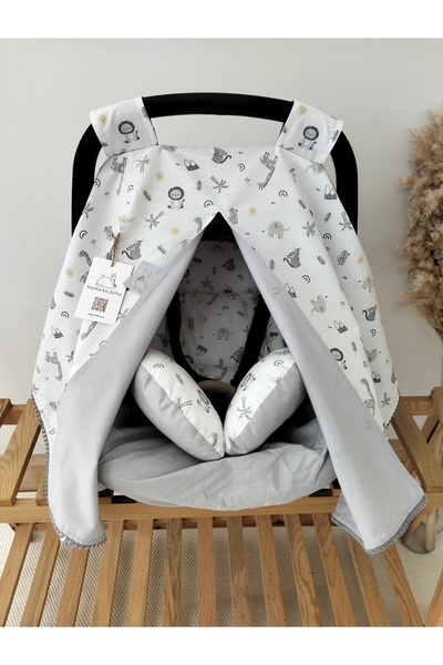 MAMARADUGA Double-Sided Stroller Cover+Stroller Cushion+Stroller Sheet Set of...