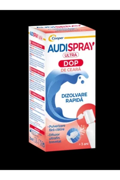 Lab Diepharmex Audispray Ultra, soluție pentru îndepărtarea cerumenului, 20ml