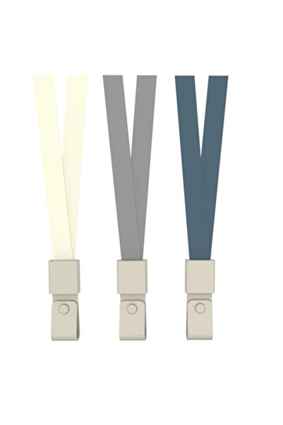Deli Șnur textil albastru cu clemă PVC 450x10mm, set de 12 bucăți
