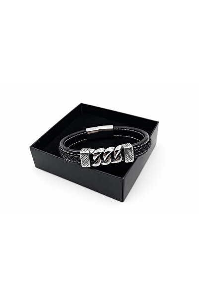 Bozhi Bracelet Metal Black Minimal Elegance