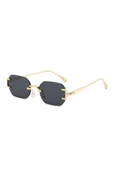 Tessero Ochelari de Soare Unisex Fara Rama, Model Hexagonal Retro Luxury, Bra...