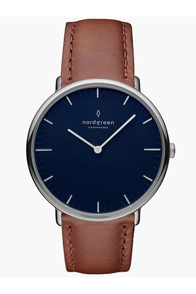 nordgreen Mens Watch NR40SILEBRNA, Quartz, 40mm, 3ATM