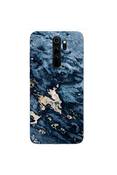 Other Xiaomi Redmi Note 8 Pro Marble Blue Gold Transparent Silicone TPU Θήκη