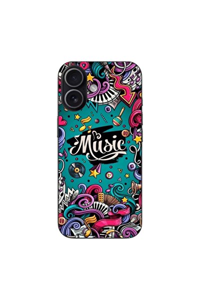 OEM Husa compatibila cu Apple iPhone 17 Silicon Gel Tpu Model Pop Art Music