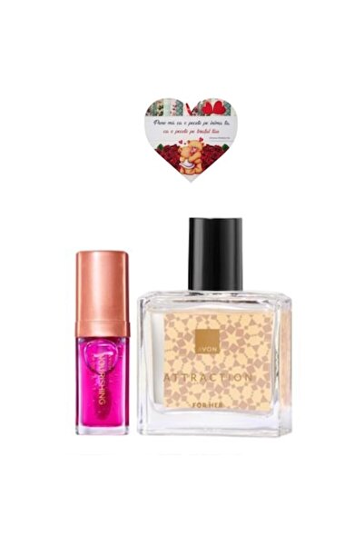 AVON Attraction Set for Her, Eau de Parfum 30 ml + Blossom Nourishing Lip Oil...
