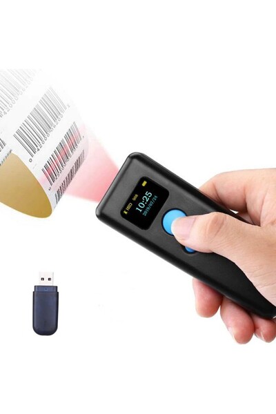 OEM Scanner portabil de coduri de bare 1D Bluetooth, receptor USB, Android iO...
