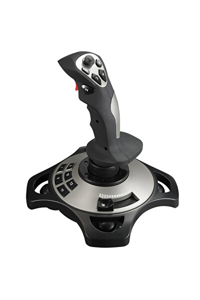 Velixo Joystick de gaming pentru PC, 12 butoane programabile, direcție în 8 d...