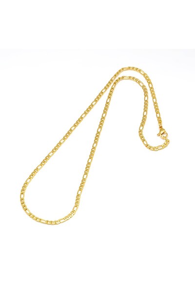 OEM Figaro link necklace, 18K gold plated