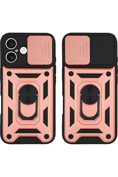 Other Θήκη Ring Armor Campro Sonique για Apple iPhone 16 Plus Ροζ Χρυσό