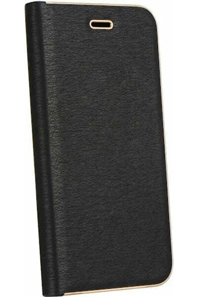 Forcell Luna Gold Book Συνθετικό Δέρμα Μαύρο (Galaxy S20 FE)