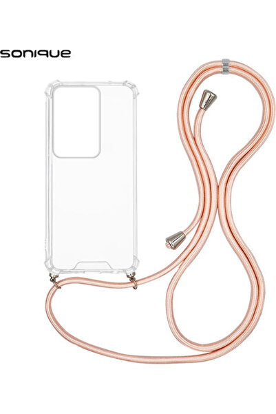Other Sonique Armor Διαφανής Θήκη Σιλικόνης με Κορδόνι για Realme C75 4G Ροζ ...
