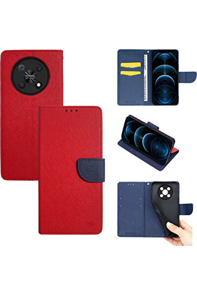 Other Sonique Trend Book Συνθετικό Δέρμα / Σιλικόνη Κόκκινο (Huawei Nova Y90)