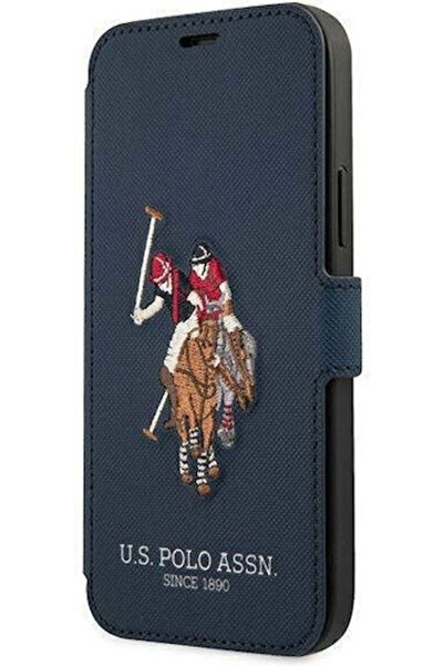 U.S. Polo Assn. Βιβλίο Συλλογής Κεντήματος Σιλικόνη / Πλαστικό Μαύρο (iPhone ...