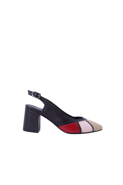 Hobby Women's High Heel Shoes Thick Heel Buckle