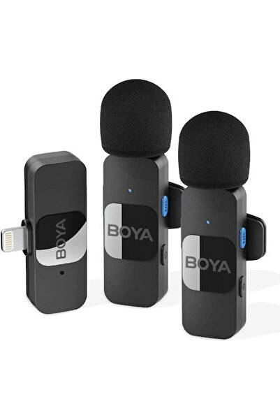 AS BOYA Boya BY-V2 Lightning Set Ασύρματο Μικρόφωνο Πέτου, με Κλιπ για Κινητό