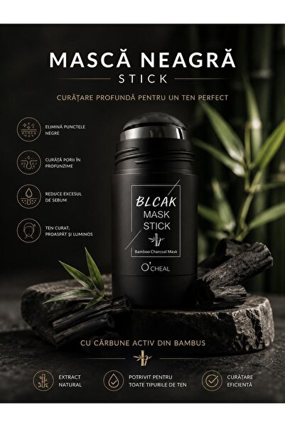 V.V LOVE Mască Neagră Stick cu Cărbune Activ