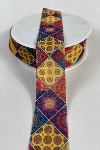 Hobigram Mosaicra Patchwork Ethnic Patterned Decorative Ribbon – Colorful Vel...