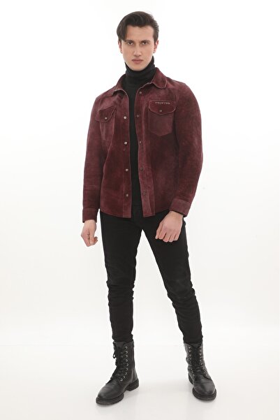 The Leather Craft Premium Hakiki Süet Erkek Mevsimlik Ceket