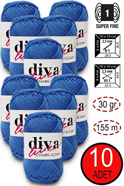 Diva İplik Diva Etamin 17 Μπλε (Συσκευασία των 10)