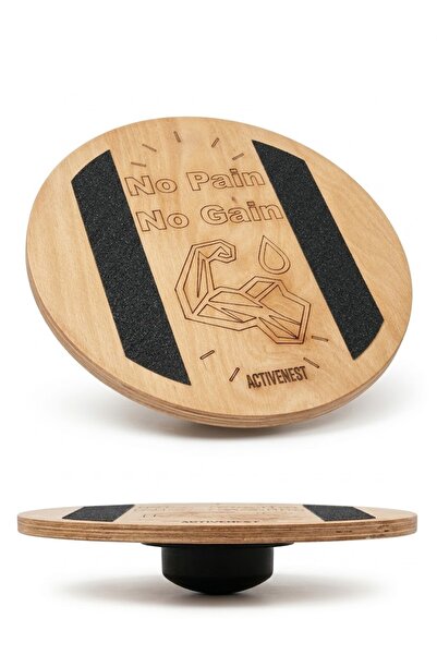 Activenest Acti-Balance® - Wooden Balance Board - Ahşap Denge Tahtası