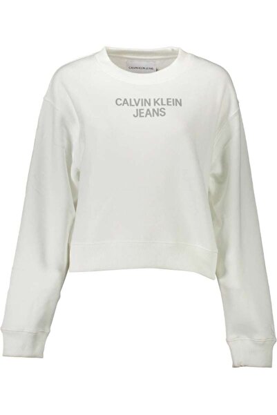 Calvin Klein Sweatshirt no zip Women J20J217298-YAF BIANCO (M)