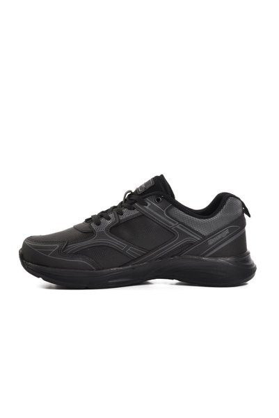 Slazenger Comfortable Lace-Up Casual Sports Shoes Unisex Black Sneakers
