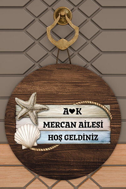 Dormot Yüksek Kaliteli Dijital Baskı, Kişiye Özel, Deniz Süsü temalı Kapı süs...