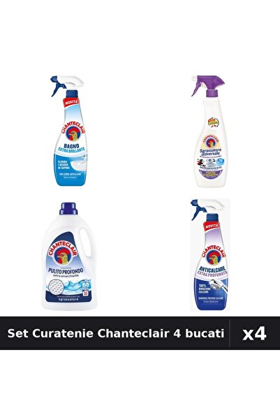 Chanteclair Set 4 Degresant și Detergent 625ml-1575ml - Curatare Profunda, Ex...