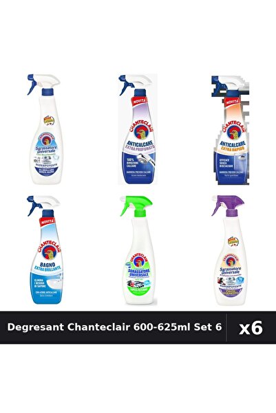 Chanteclair Set 6 Degresant Universal 600-625ml - Bicarbonat, Lămâie, Mosc Al...