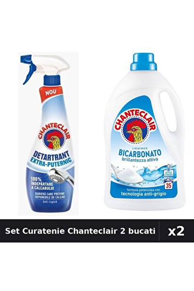 Chanteclair Set 2 Detergent și Detartrant 1575ml 625ml - Bicarbonat, Extra Pu...