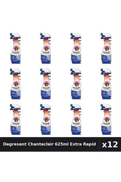 Chanteclair Set 12 Degresant Universal 625ml Extra Rapid - Anticalcar Puternic