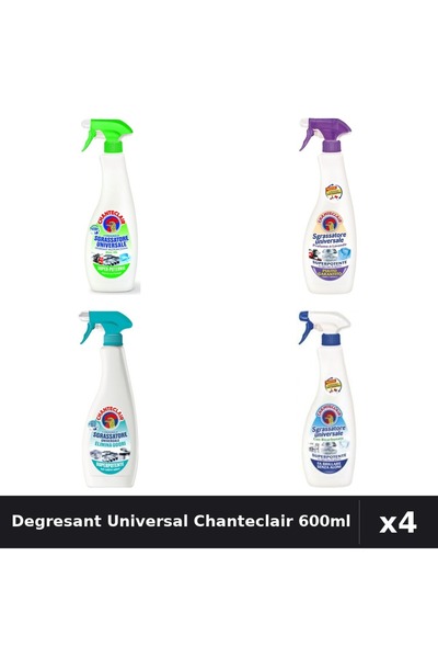 Chanteclair Set 4 Degresant Universal 600ml - Lămâie, Mosc Alb, Bicarbonat, A...