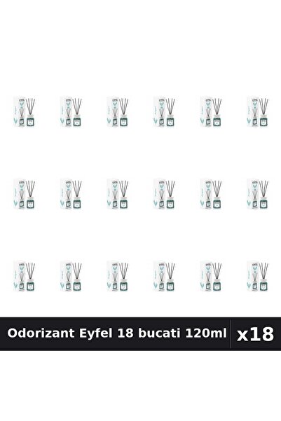 Eyfel Set 18 Odorizant Camera cu Betisoare Angel - Parfum Intens 120ml