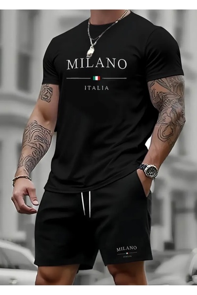 NIGRUM PARDUS New Season Milano Printed 100% Cotton Plus Size Men's T-Shirt S...