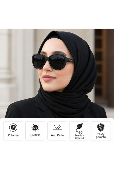EXELİNE COL 132 نظارات شمسية نسائية مستقطبة من سلسلة بريميوم الجديدة - مستقطب...