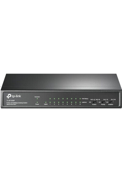 TP-LINK TL-SF1009P v1 Μη διαχειριζόμενος διακόπτης L2 PoE+ με 9 θύρες Ethernet