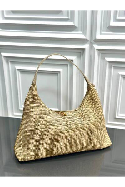 çkn sedat çakan çanta & fular & aksesuar Jüt Hasir Women's Shoulder Bag
