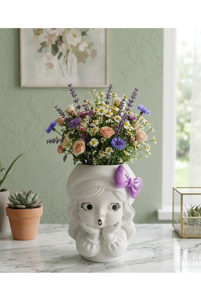Ce'Den Vaza fetita " MISS BOW PURPLE " #decoratiuni#cadouperfect#designinterior#homedecor