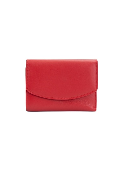 Posete Fagaras Ada Leather Wallet - Red, Genuine Leather Wallet , Women's Wal...