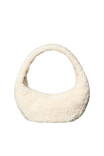 Calvin Klein Γυναικεία Sherpa Τσάντα Εκρού LV04F3143G-QJ5